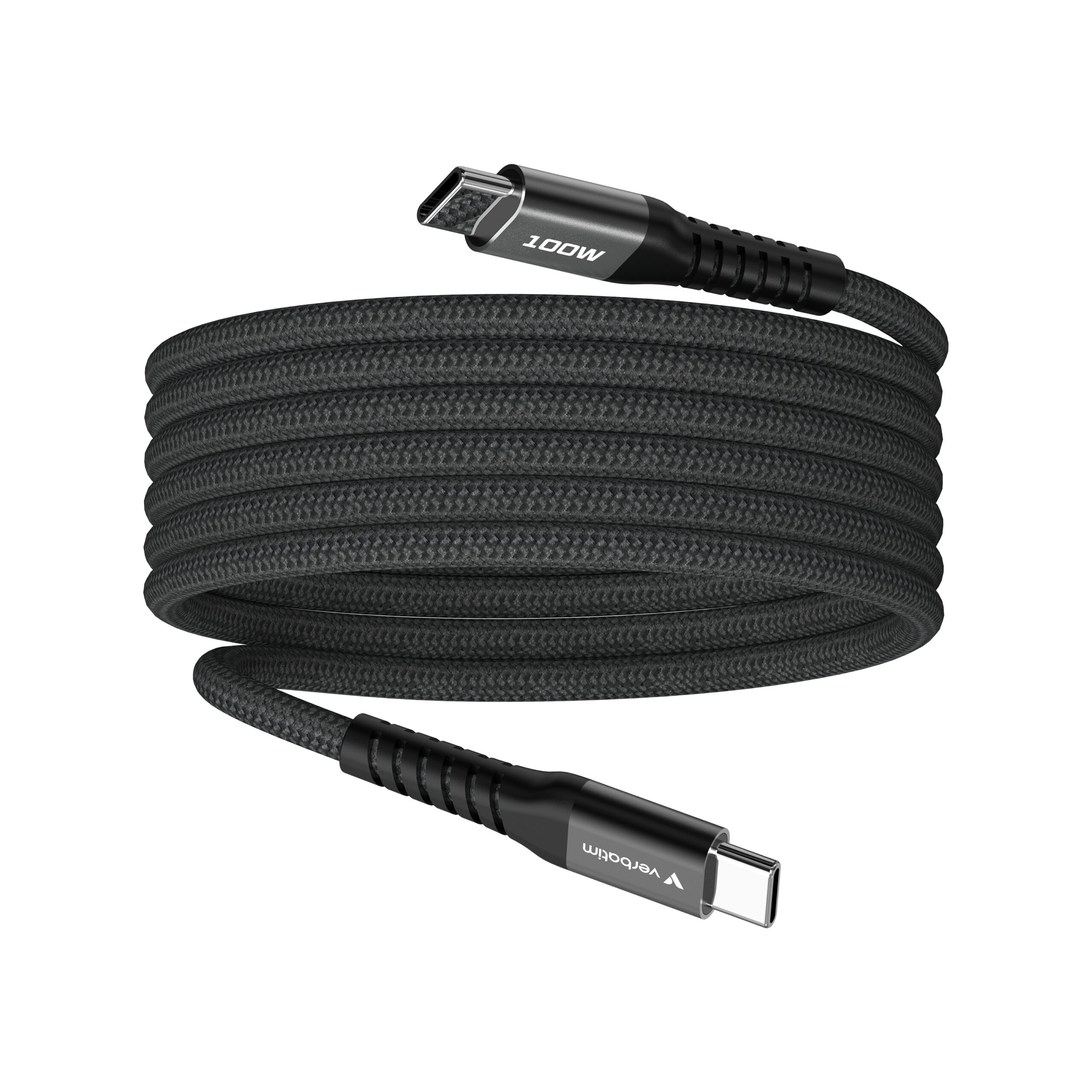 Verbatim Sync & Charge Magnetische Kabel - 100W USB-C naar USB-C 120 cm Zwart - Afbeelding 2