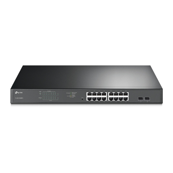 TP-Link TL-SG1218MPE Managed L2 Gigabit Ethernet (10/100/1000) Power over Ethernet (PoE) 1U Zwart - Afbeelding 2