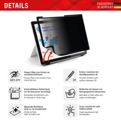 Displex 01983 schermbeschermer voor tablets Privacy-schermbeschermer Apple 1 stuk(s)