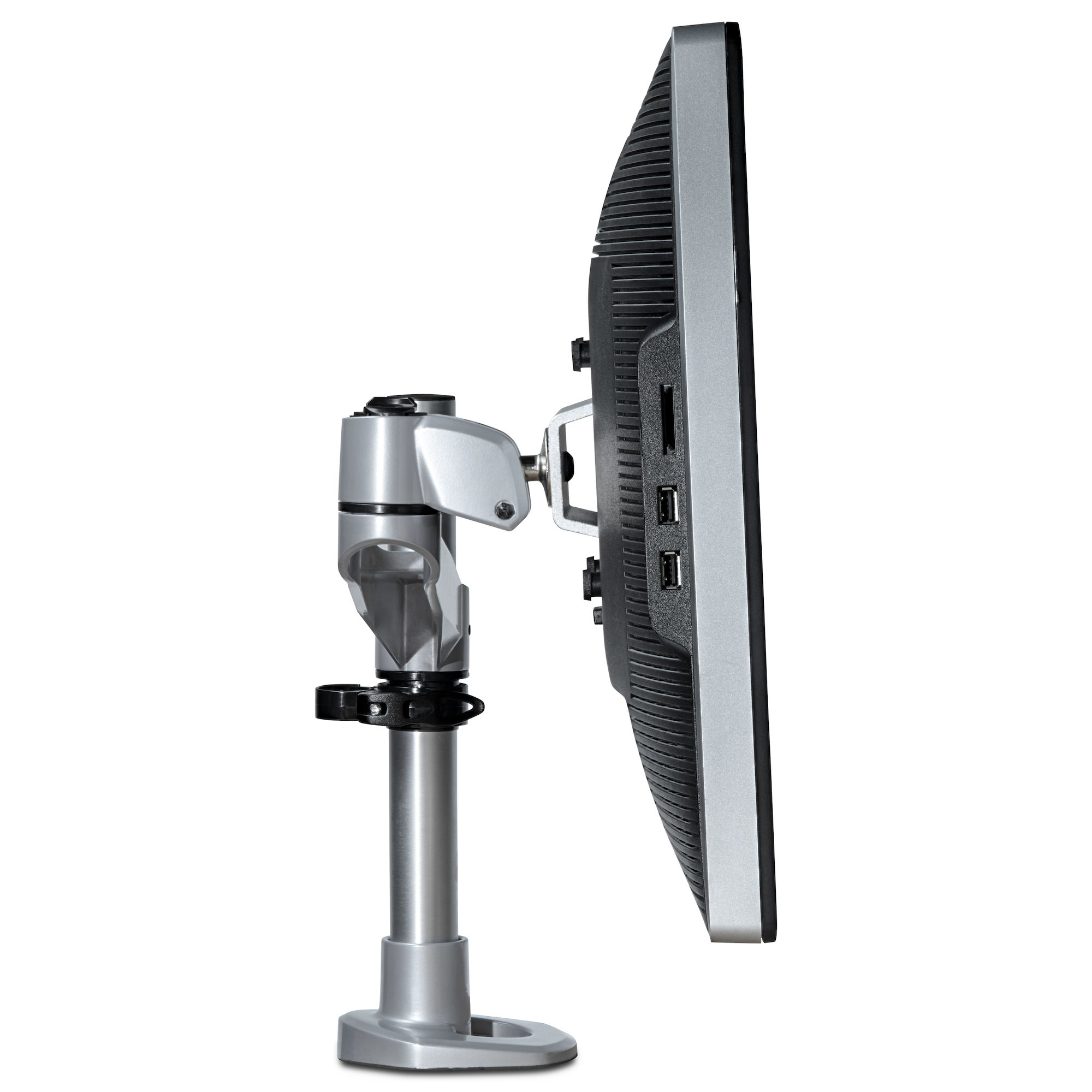 StarTech.com Monitorarm voor VESA Flatscreen, Curved/Utrawide of Apple iMac/Thunderbolt Monitor tot 49"/14kg - Premium Aluminium Steun voor Enkel Scherm - Kliksysteem - Klem/Doorvoer - Afbeelding 5
