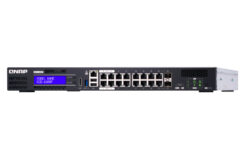QNAP QGD-1600P Managed Gigabit Ethernet (10/100/1000) Power over Ethernet (PoE) 1U Zwart, Grijs - Afbeelding 4