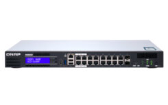 QNAP QGD-1600P Managed Gigabit Ethernet (10/100/1000) Power over Ethernet (PoE) 1U Zwart, Grijs
