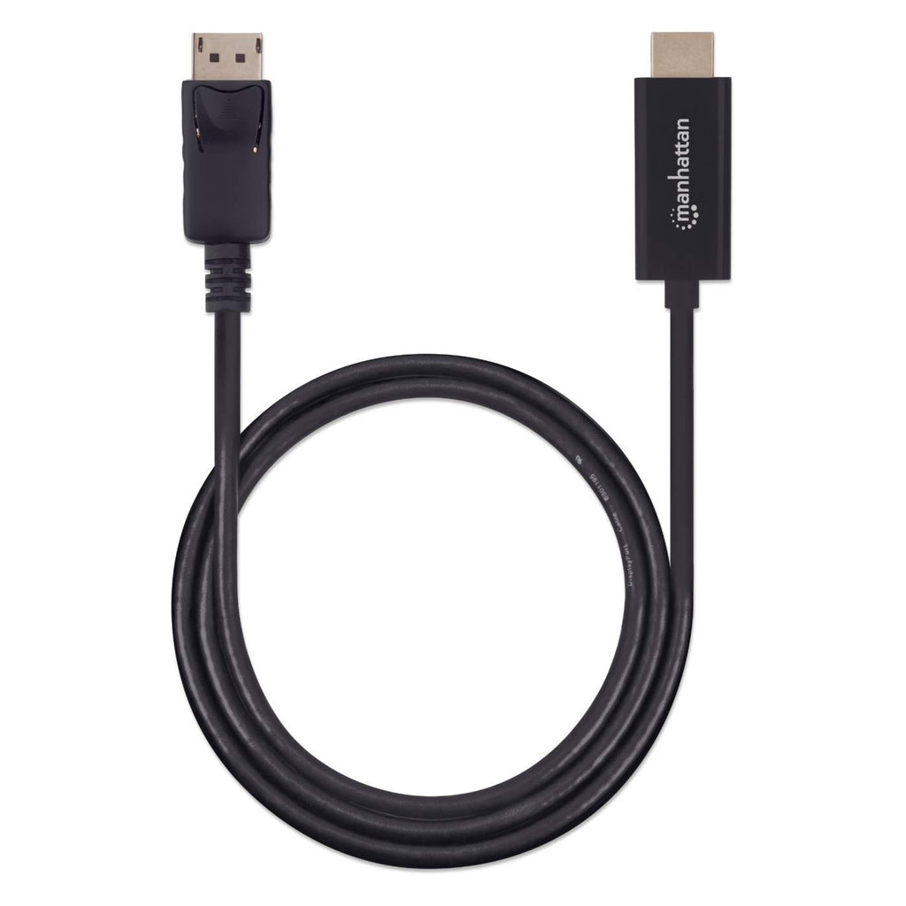 Manhattan DisplayPort 1.2 naar HDMI kabel, 4K@60Hz, 1,8 m, mannelijk naar mannelijk, met vergrendeling, niet bi-directioneel, zwart, 3 jaar garantie, equivalent aan 6F-DP-HDMI-4K60-HDR (20 cm korter) - Afbeelding 6