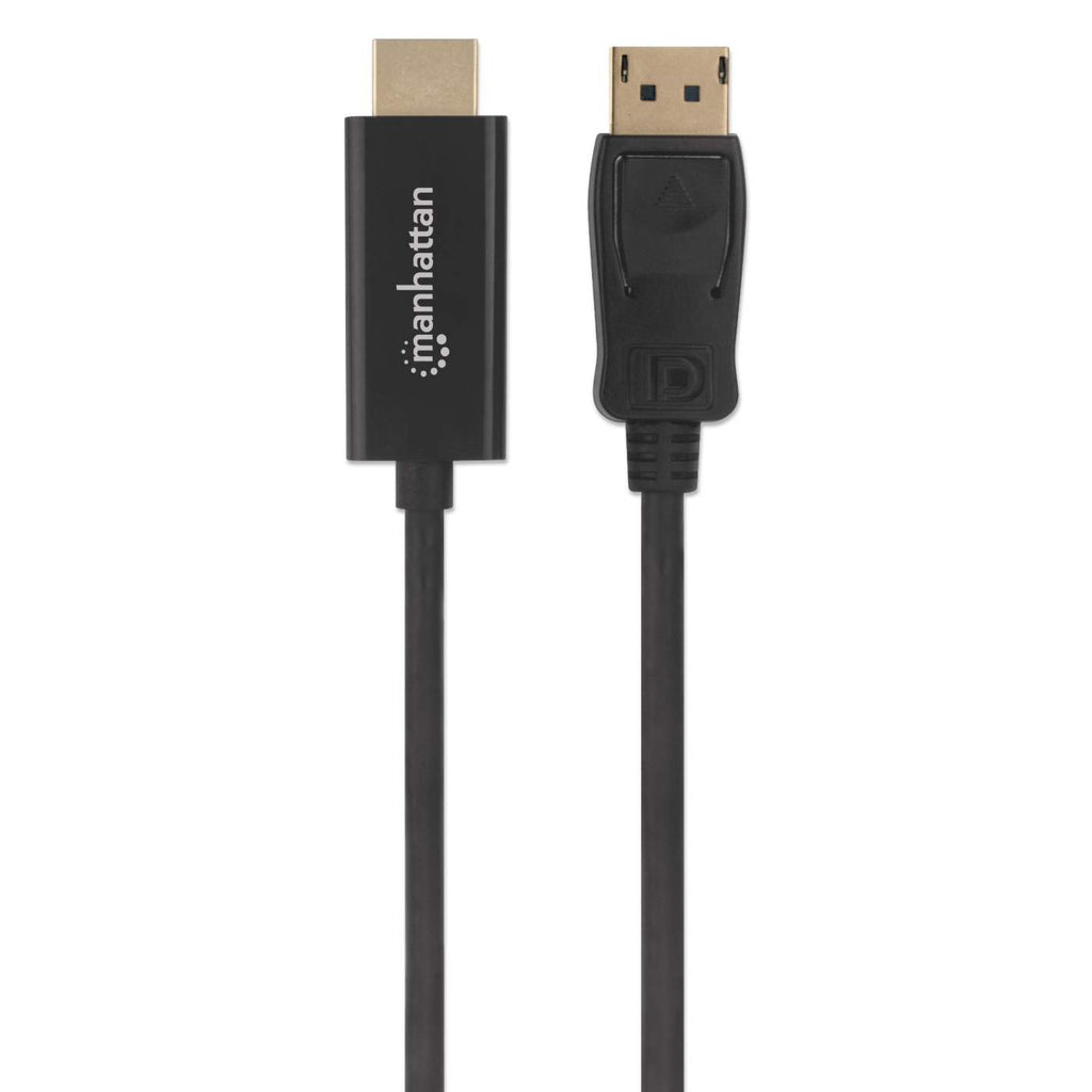 Manhattan DisplayPort 1.2 naar HDMI kabel, 4K@60Hz, 1,8 m, mannelijk naar mannelijk, met vergrendeling, niet bi-directioneel, zwart, 3 jaar garantie, equivalent aan 6F-DP-HDMI-4K60-HDR (20 cm korter) - Afbeelding 5