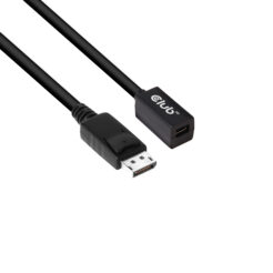 CLUB3D Mini DisplayPort 1.4 to DisplayPort Extension Cable 8K60Hz DSC 1.2 HBR3 HDR Bidirectional F/M 1m - Afbeelding 2
