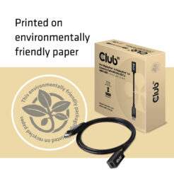 CLUB3D Mini DisplayPort 1.4 to DisplayPort Extension Cable 8K60Hz DSC 1.2 HBR3 HDR Bidirectional F/M 1m - Afbeelding 8