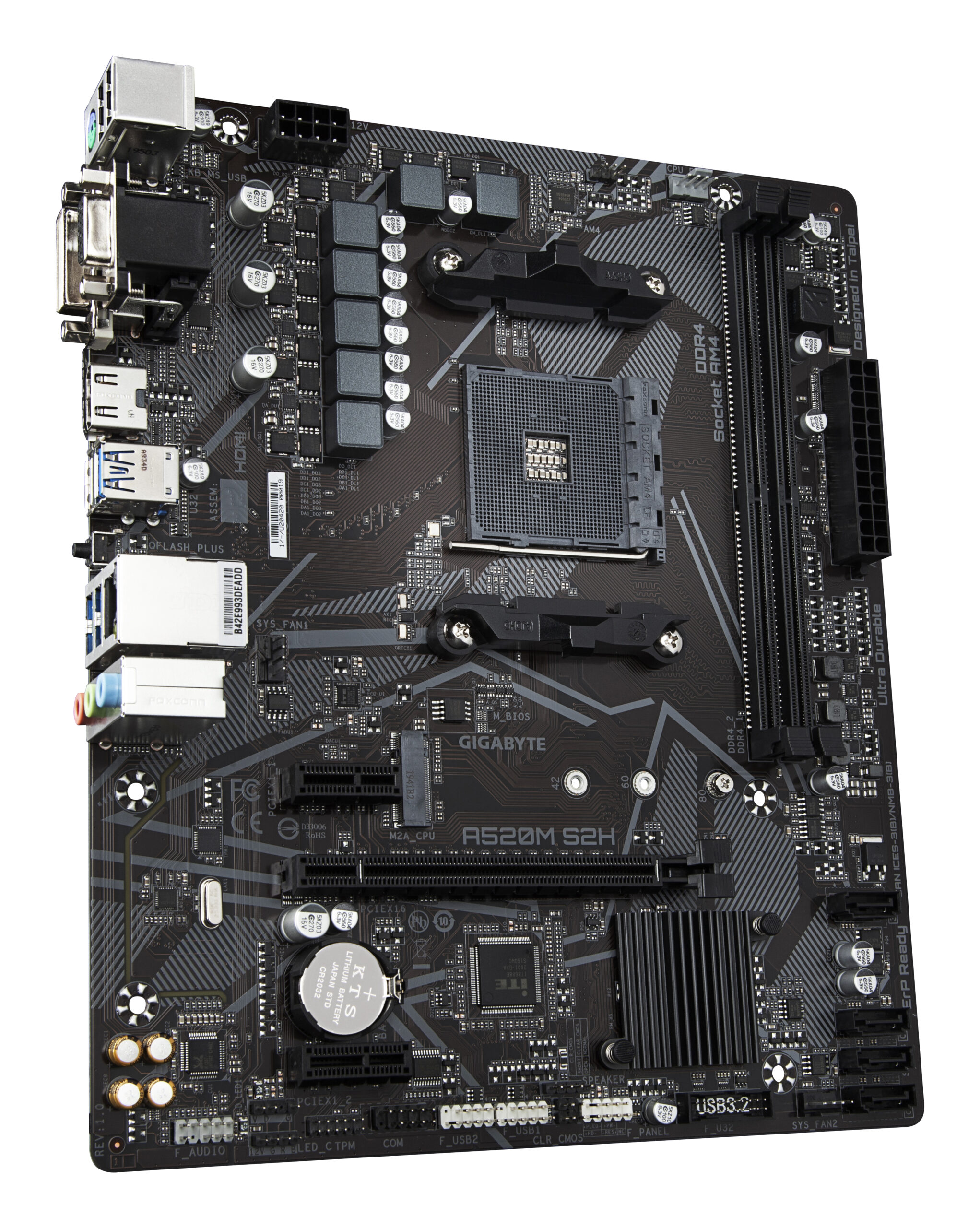 GIGABYTE A520M S2H moederbord AMD A520 Socket AM4 micro ATX - Afbeelding 4