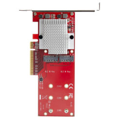 StarTech.com Dual M.2 PCIe SSD Adapter Kaart, x8 / x16 Dual NVMe of AHCI M.2 SSD naar PCI Express 3.0, M.2 NGFF PCIe (M-Key) Compatibel, Ondersteunt 2242, 2260, 2280, JBOD, Mac & PC - Afbeelding 6
