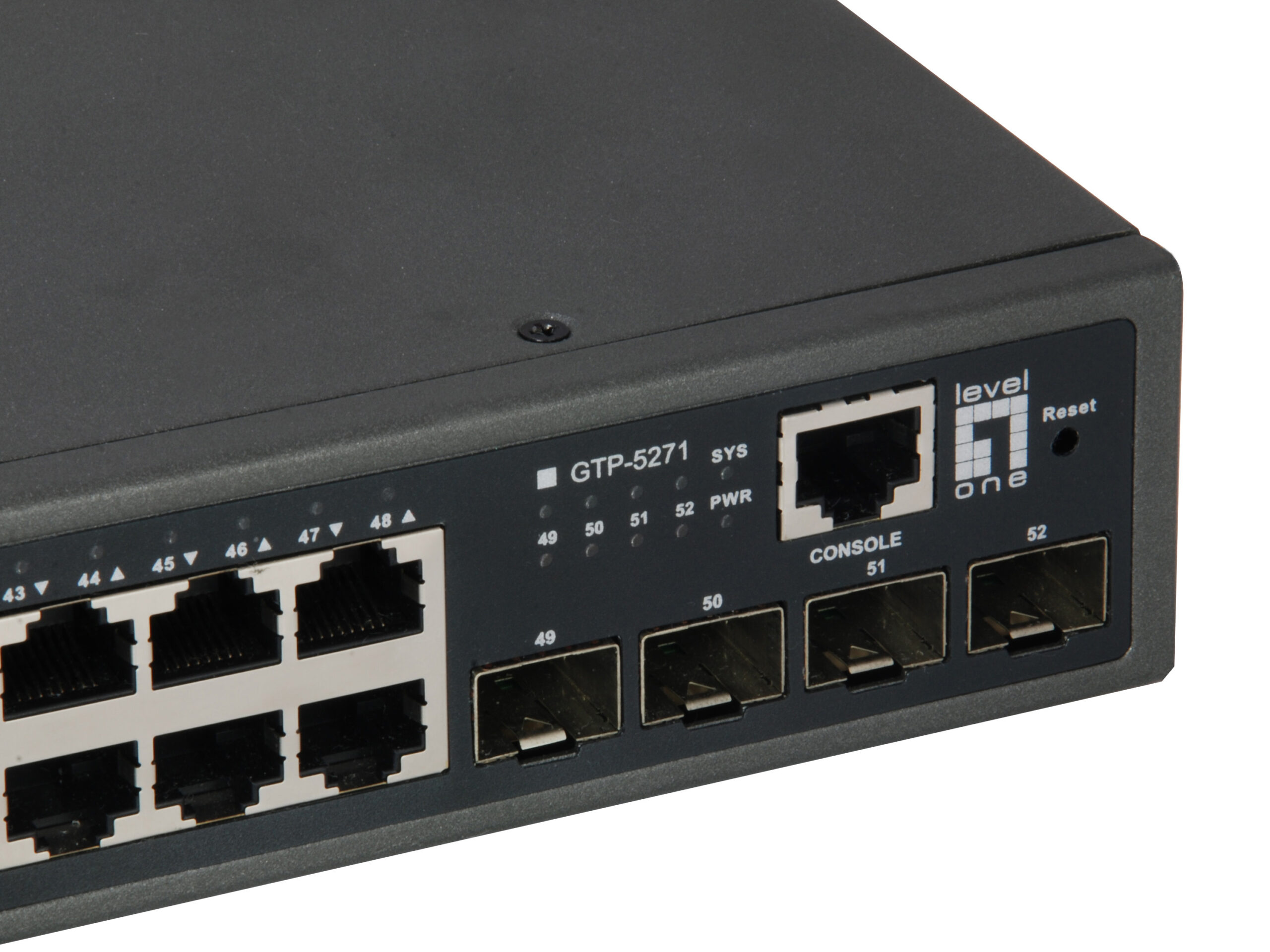 LevelOne GTP-5271 netwerk-switch Managed L3 Gigabit Ethernet (10/100/1000) Power over Ethernet (PoE) Grijs - Afbeelding 4