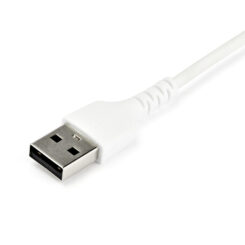 StarTech.com 1m USB-A naar USB-C Laadkabel, Robuuste Fast Charge & Sync Kabel, 3A, USB 2.0, TPE Mantel en Aramidevezels - Witte USB Oplaadkabel - Afbeelding 5