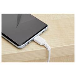 StarTech.com 1m USB-A naar USB-C Laadkabel, Robuuste Fast Charge & Sync Kabel, 3A, USB 2.0, TPE Mantel en Aramidevezels - Witte USB Oplaadkabel - Afbeelding 6