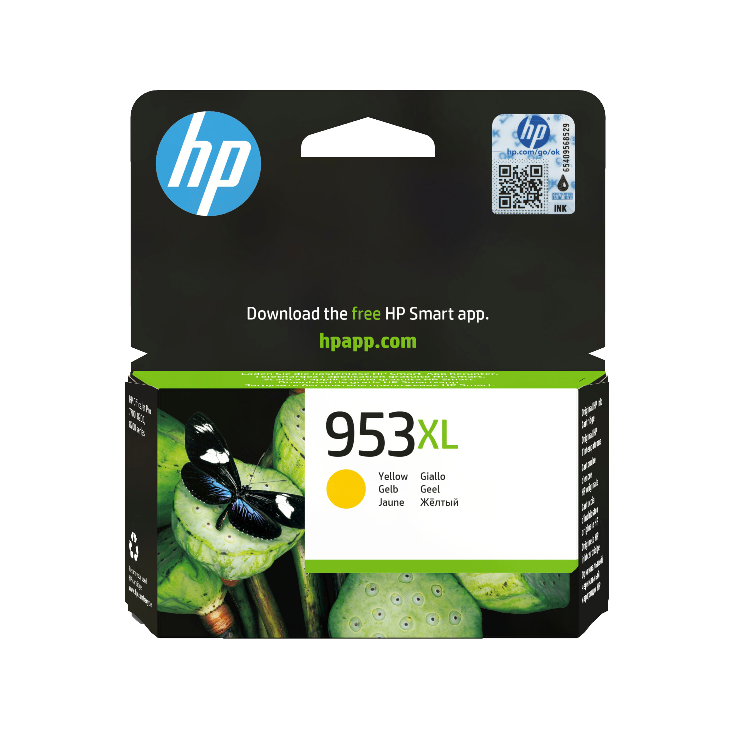 HP 953XL originele high-capacity gele inktcartridge - Afbeelding 2