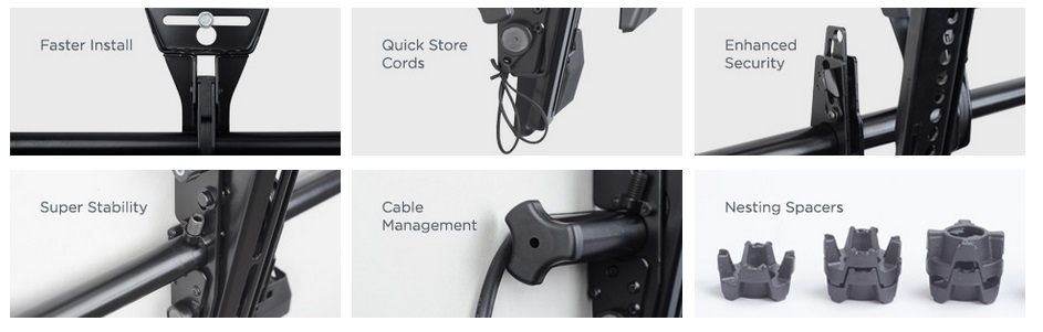 Chief LTM1U tv-bevestiging 165,1 cm (65") Zwart - Afbeelding 3