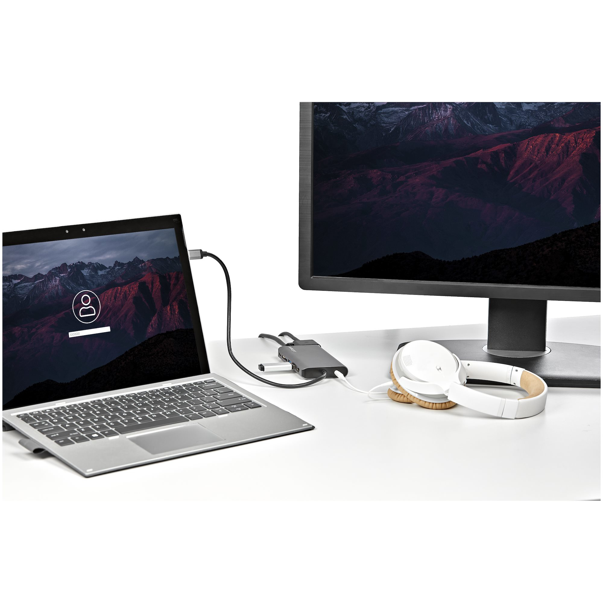 StarTech.com USB-C Multiport Adapter - USB-C Travel Dock met 4K HDMI of 1080p VGA - 3x USB 3.0 Hub, SD, GbE, Audio, 100W PD Pass-Through - Mini Docking Station voor Laptop/Tablet - Afbeelding 9