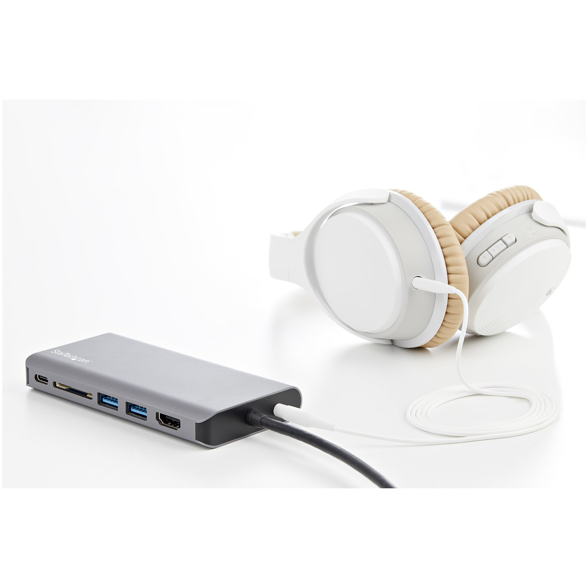 StarTech.com USB-C Multiport Adapter - USB-C Travel Dock met 4K HDMI of 1080p VGA - 3x USB 3.0 Hub, SD, GbE, Audio, 100W PD Pass-Through - Mini Docking Station voor Laptop/Tablet - Afbeelding 8