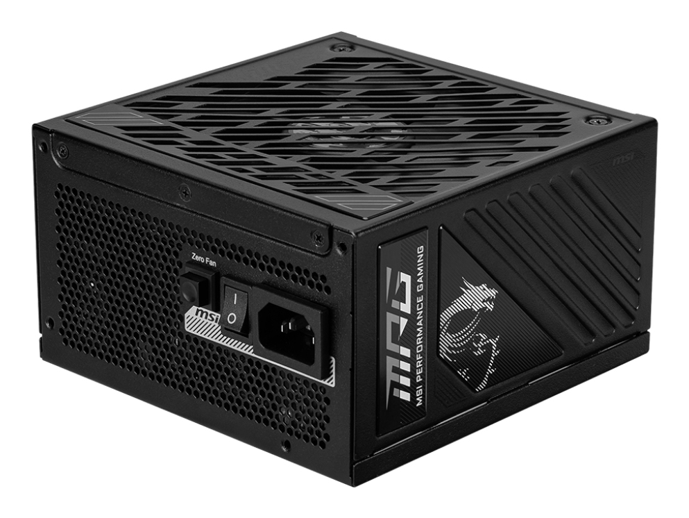 MSI MPG A850GS PCIE5 power supply unit 850 W 24-pin ATX ATX Zwart
