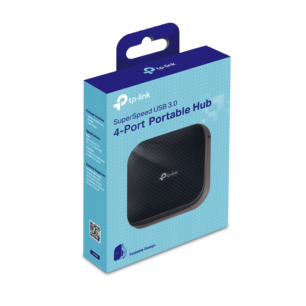 TP-Link UH400 interface hub USB 3.2 Gen 1 (3.1 Gen 1) Type-A 5000 Mbit/s Zwart - Afbeelding 6