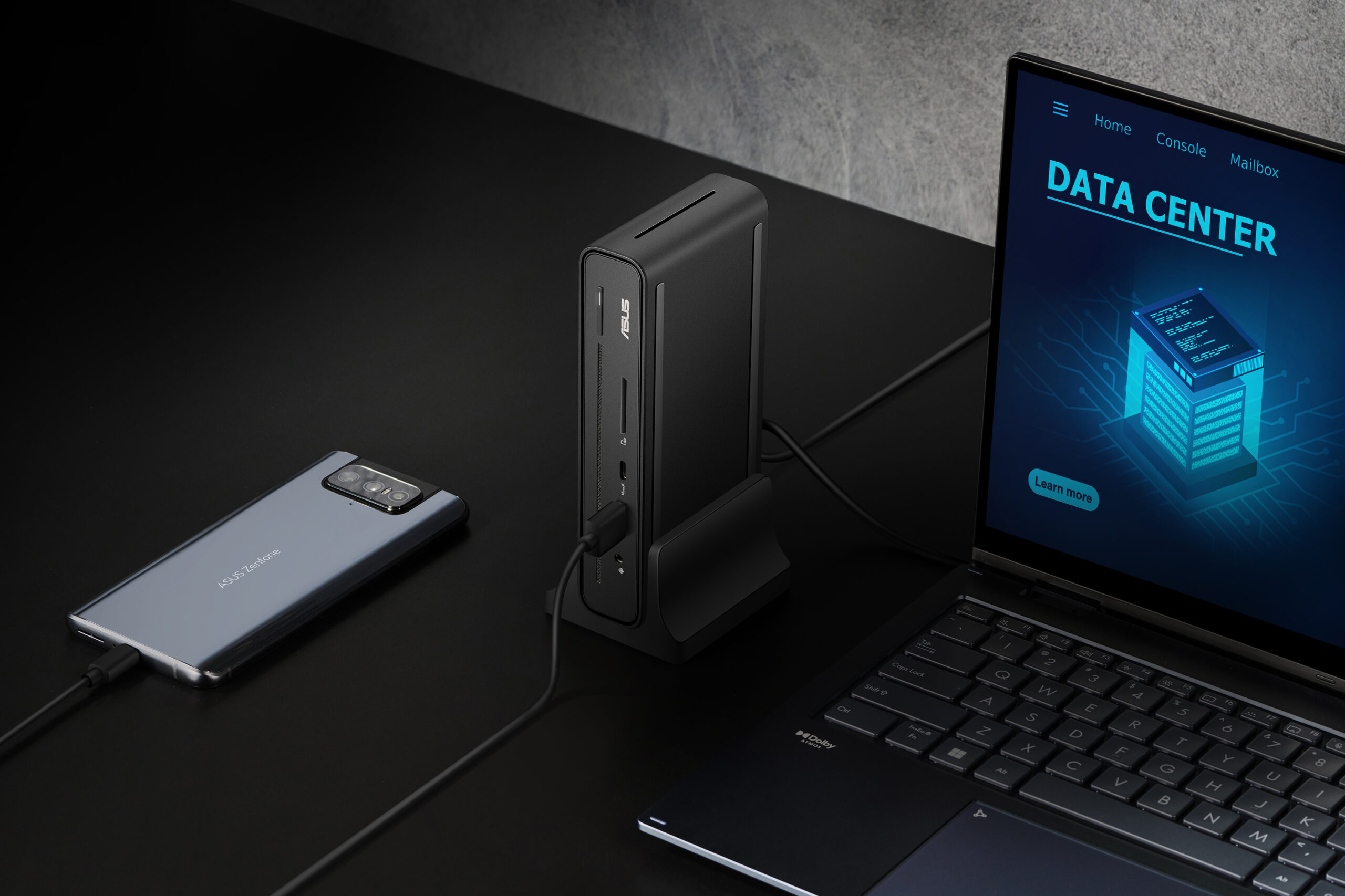 ASUS Triple Display USB-C Dock Duo DC301 Bedraad Zwart - Afbeelding 12
