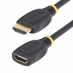 StarTech.com 1m HDMI 2.0 Verlengkabel, High Speed HDMI Port Saver Kabel, 4K 60Hz, HDMI Male naar Female HDMI Adapter Kabel, HDMI Extender, M/F - Afbeelding 2