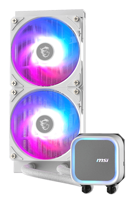 MSI MAG Coreliquid A13 240 WHITE Moederbord, Processor Alles-in-één vloeistofkoeler 12 cm Wit 1 stuk(s) - Afbeelding 3