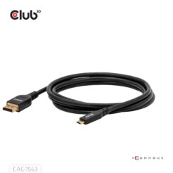 CLUB3D CAC-1563 USB-C® to DisplayPort™ 2.1 DP54 Bi-Directional Cable 8K120Hz 2m / 6.6ft - Afbeelding 10
