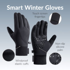 Mobilize Smart Winter Gloves (L) Black