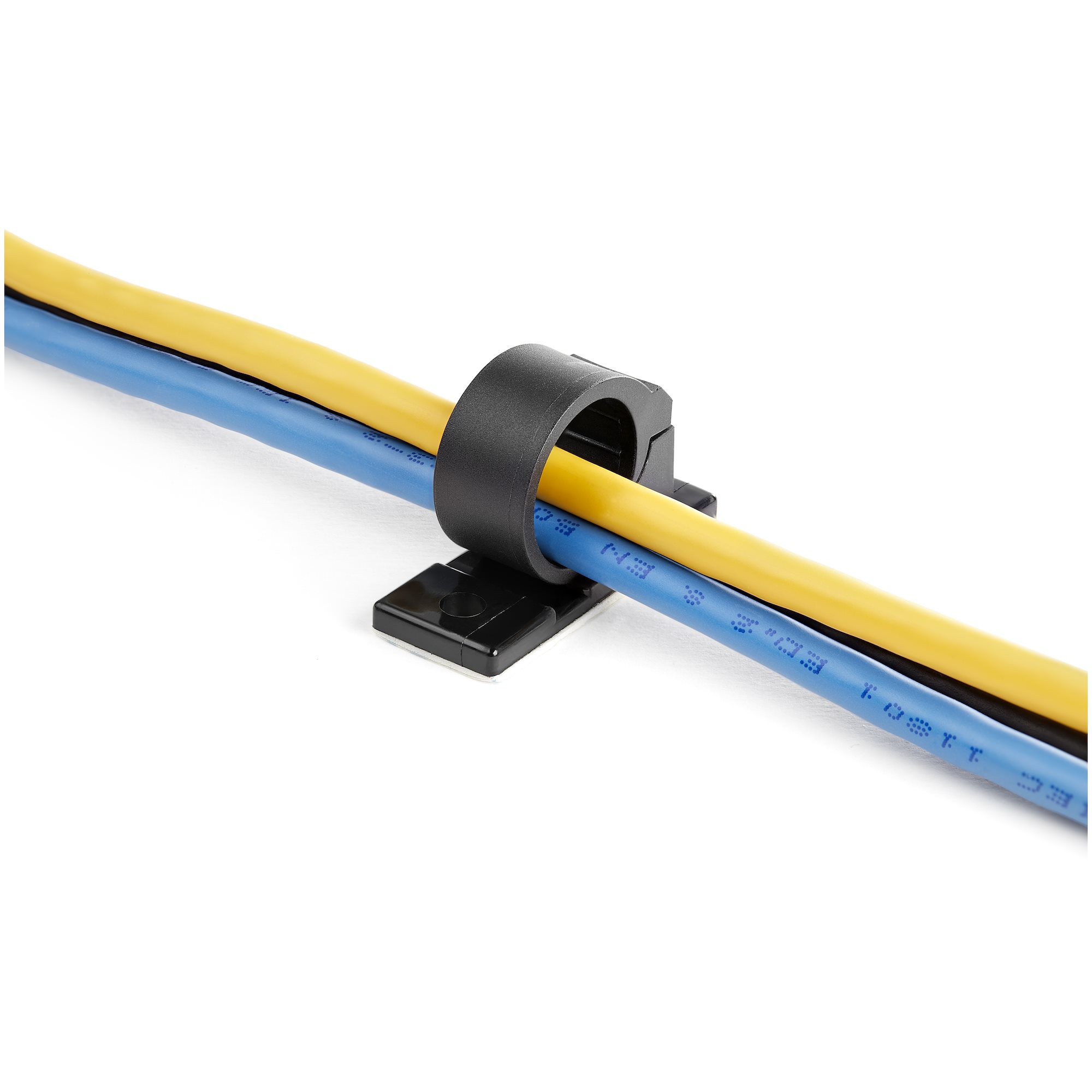 StarTech.com 100 Zelfklevende Kabelmanagement Clips, 17mm, Zwart, Netwerk/Ethernet/Bureau/Computer Kabelbeheer, Klevende Kabelhouders, Zelfklevende Klem, Nylon, UL/94V-2 Brandklasse - Afbeelding 6