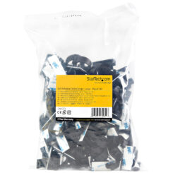 StarTech.com 100 Zelfklevende Kabelmanagement Clips, 17mm, Zwart, Netwerk/Ethernet/Bureau/Computer Kabelbeheer, Klevende Kabelhouders, Zelfklevende Klem, Nylon, UL/94V-2 Brandklasse - Afbeelding 8