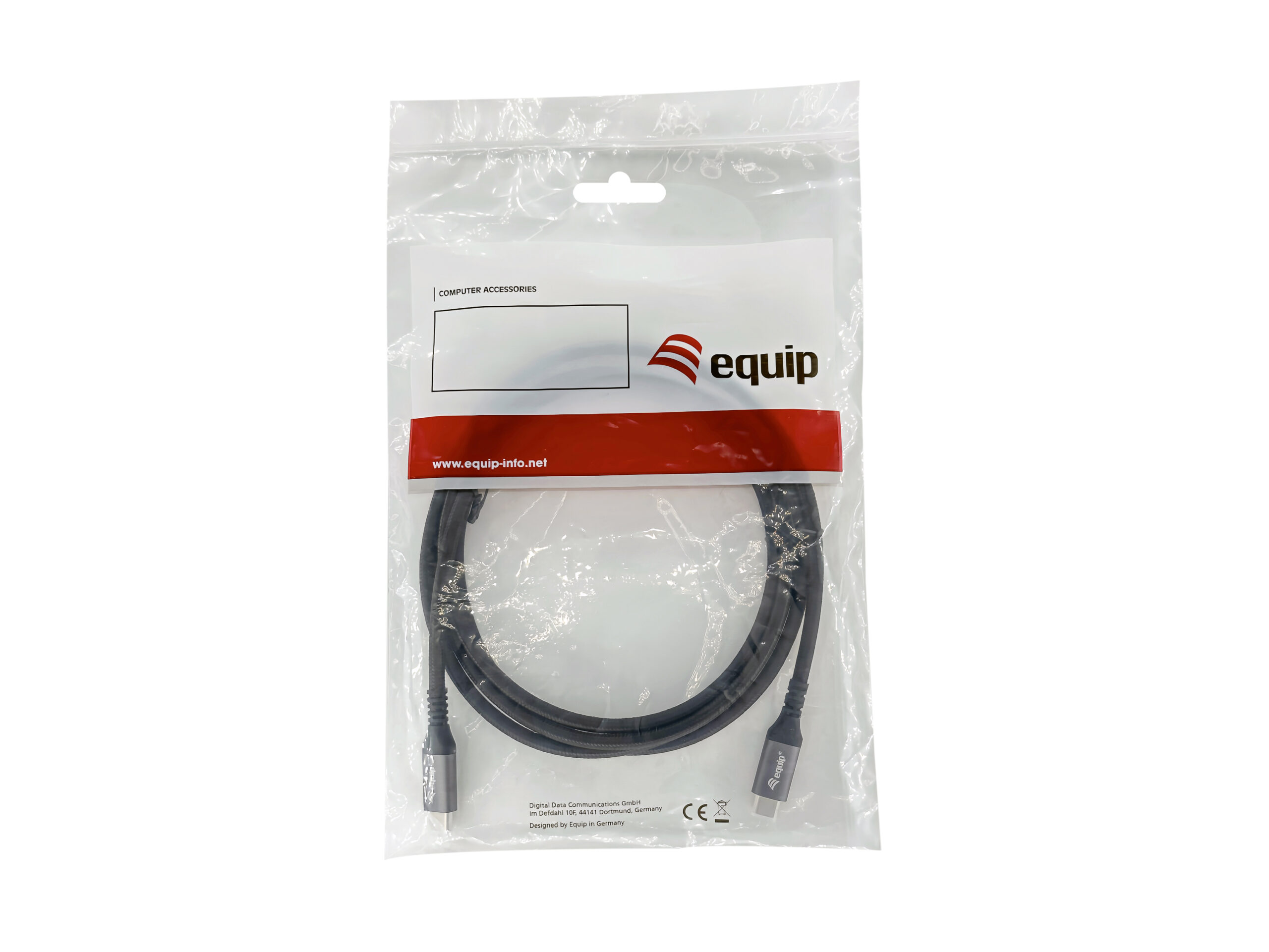Equip 128382 USB4 Gen 2x2 C naar C-kabel, M/M, 2,0 m, PD 100W, 4K/60Hz, 20Gbps, Zwart - Afbeelding 6
