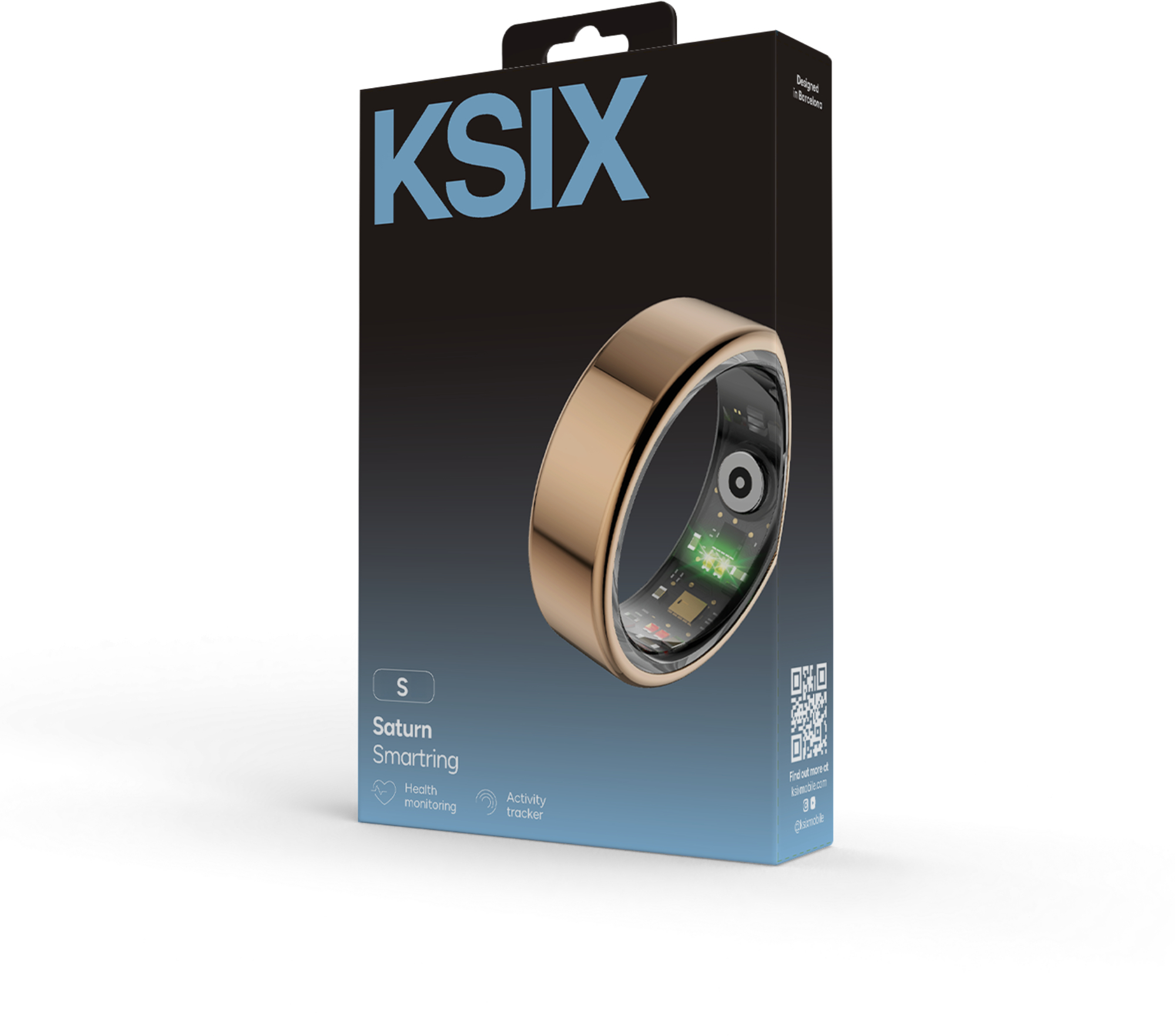 KSIX Smart Ring Gold S - Afbeelding 6