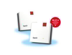Mesh Set FRITZMESH SET 1600 2-PACK EDITION INTERNATIONAL Dual-band (2.4 GHz / 5 GHz) Wi-Fi 6 (802.11ax) Rood, Wit Intern