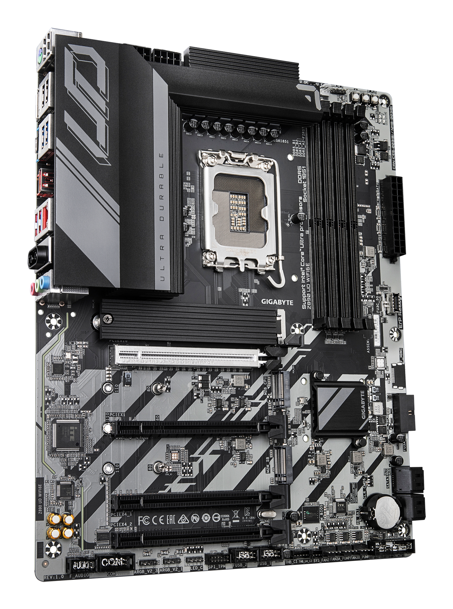 GIGABYTE Z890 UD WIFI6E moederbord Intel Z890 LGA 1851 (Socket V1) ATX - Afbeelding 4