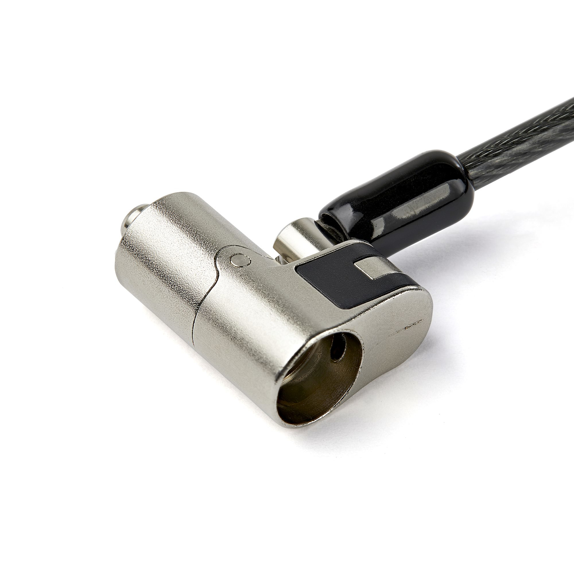 StarTech.com 2m Universeel Laptop Kabelslot met Sleutel 3-in-1 Security Lock voor apparaten met K-Slot, Nano K-Slot of Noble Wedge Slot Anti-diefstal Stalen Kabelslot met sleutel - Afbeelding 4