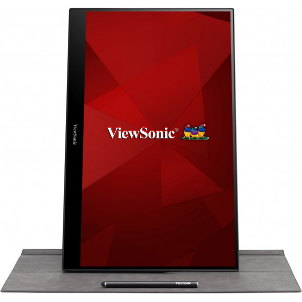Viewsonic TD1655 computer monitor 39,6 cm (15.6") 1920 x 1080 Pixels Full HD LED Touchscreen Multi-gebruiker Zwart, Zilver - Afbeelding 3