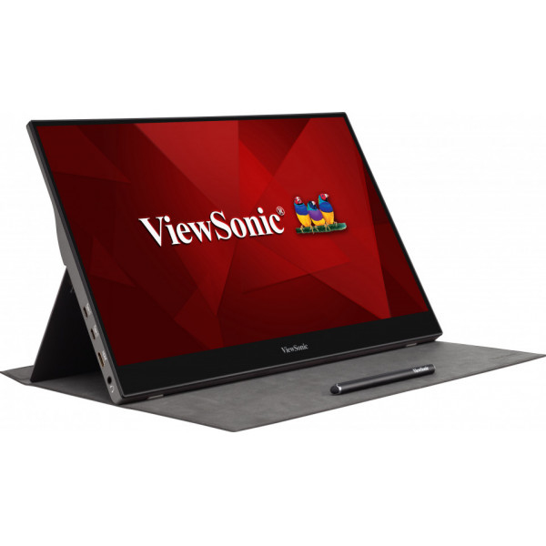 Viewsonic TD1655 computer monitor 39,6 cm (15.6") 1920 x 1080 Pixels Full HD LED Touchscreen Multi-gebruiker Zwart, Zilver - Afbeelding 2