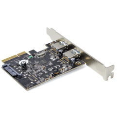 StarTech.com 2-Port USB PCIe Kaart met 10Gbps/poort - USB 3.2 Gen 2 Type-A PCI Express 3.0 x4 Host Controller Kaart - Add-On Adapter Kaart - Full/Low Profile - Windows & Linux - Afbeelding 3
