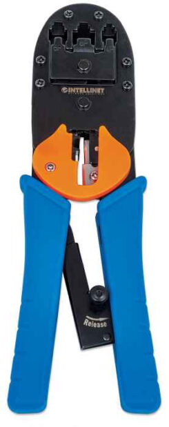Intellinet 211048 kabel krimper Krimptang Zwart, Blauw, Oranje - Afbeelding 4