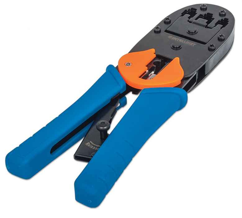 Intellinet 211048 kabel krimper Krimptang Zwart, Blauw, Oranje