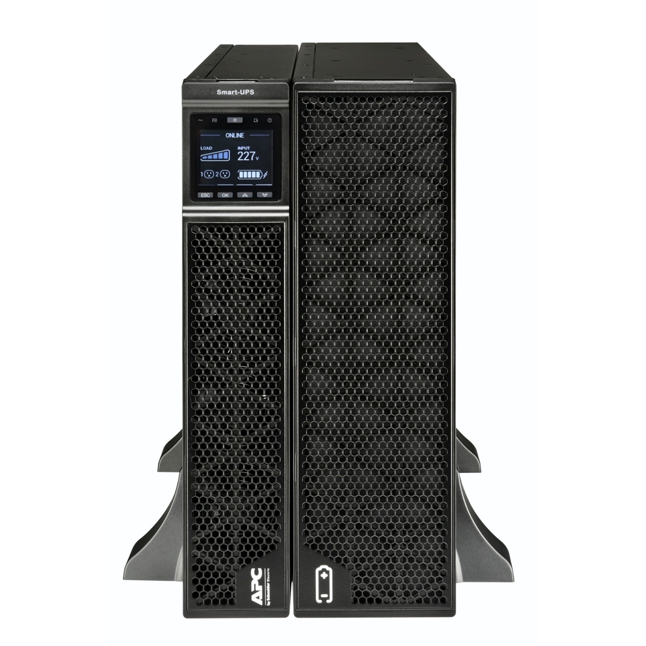 APC Smart-UPS On-Line SRTG10KXLI Noodstroomvoeding, 10kVA/W, 230V hardwired in&uit, 2x C19, 1x C13, NMC