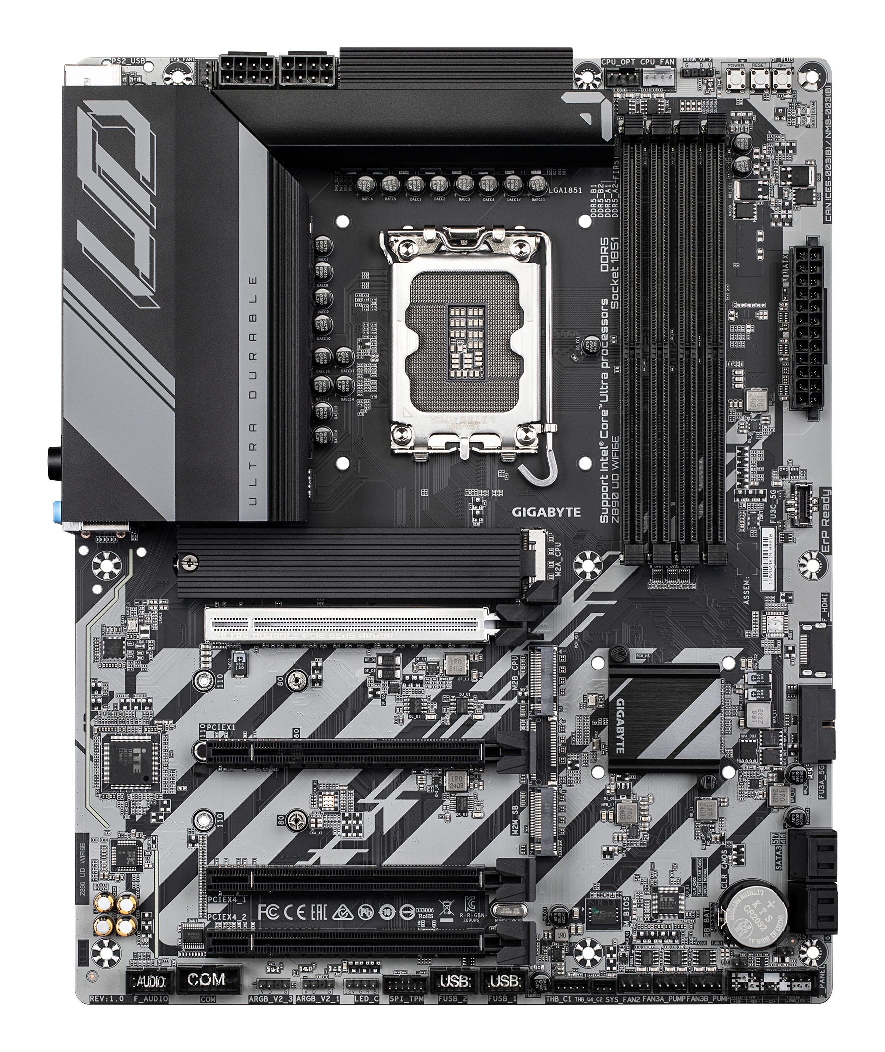 GIGABYTE Z890 UD WIFI6E moederbord Intel Z890 LGA 1851 (Socket V1) ATX - Afbeelding 3