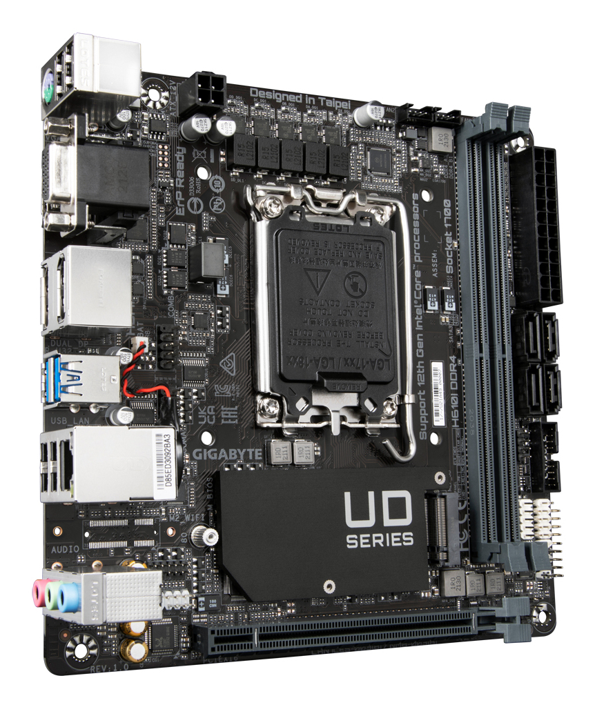 GIGABYTE H610I DDR4 moederbord Intel H610 Express LGA 1700 mini ITX - Afbeelding 3
