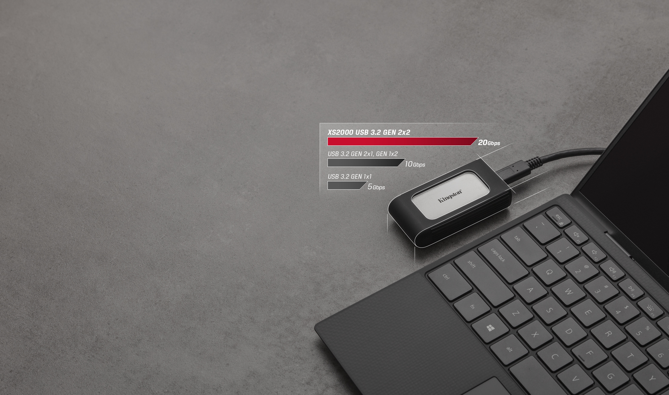 Kingston Technology 4000G Draagbare SSD XS2000 - Afbeelding 11