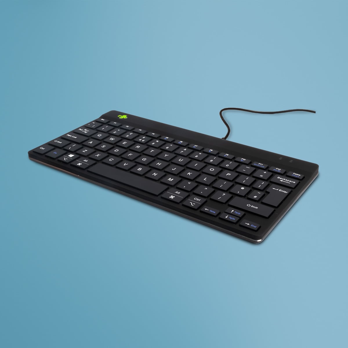 R-Go Tools Ergonomisch toetsenbord R-Go Compact Break, compact toetsenbord met pauzesoftware, QWERTY (UK), bedraad, zwart