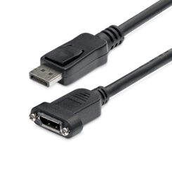 StarTech.com 91cm Panel Mount DisplayPort Kabel - 4K x 2K - DisplayPort 1.2 Verlengkabel Male to Female - DP Adapterkabel met DP Connector voor Paneelmontage - DP Extender Kabel