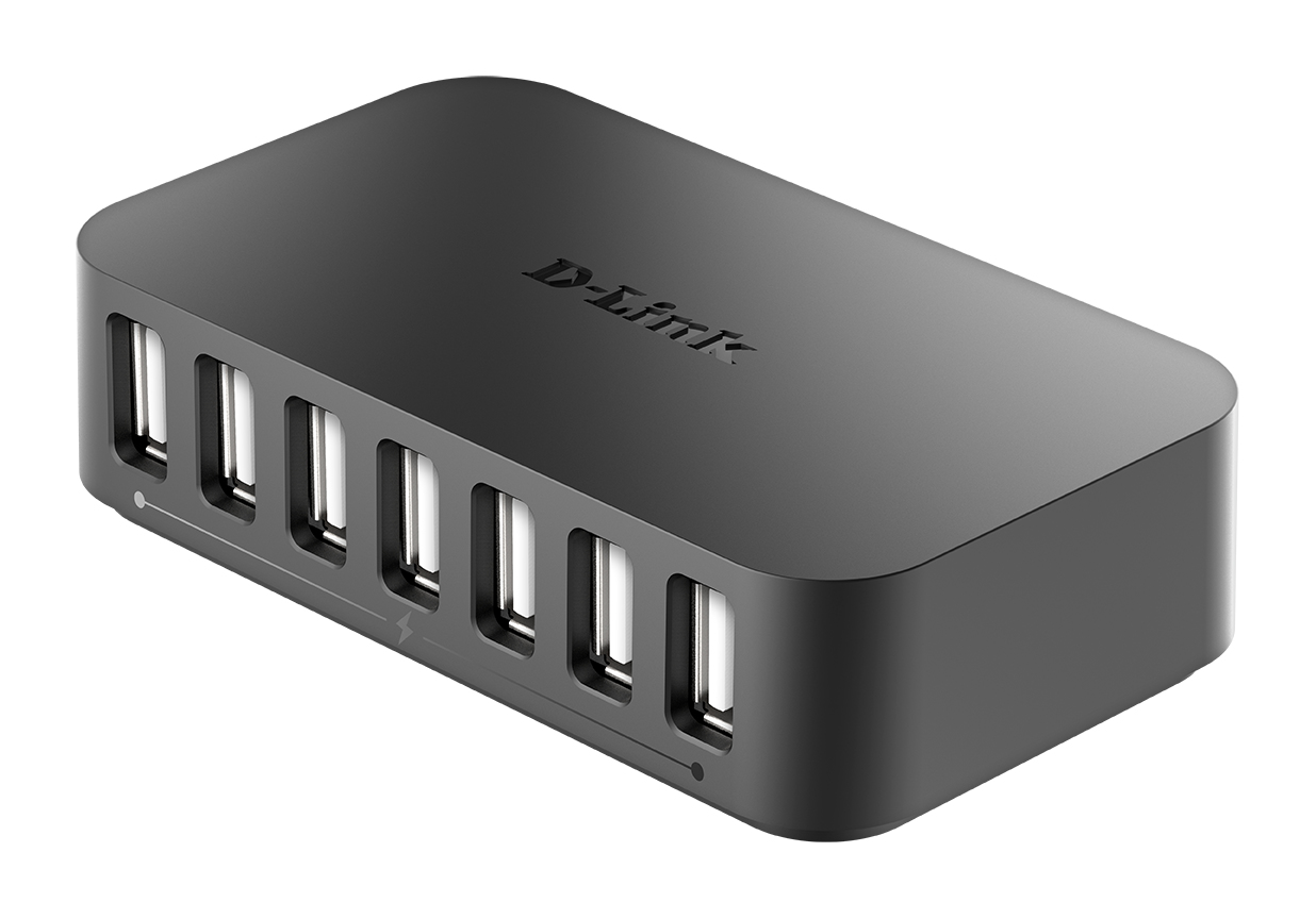 D-Link DUB-H7 USB 2.0 Type-B 480 Mbit/s Zwart - Afbeelding 4