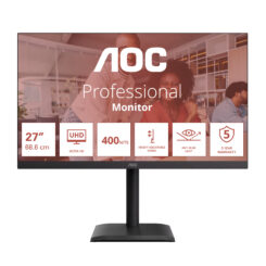 AOC E4 U27E4CV computer monitor 68,6 cm (27") 3840 x 2160 Pixels 4K Ultra HD LED Zwart - Afbeelding 2