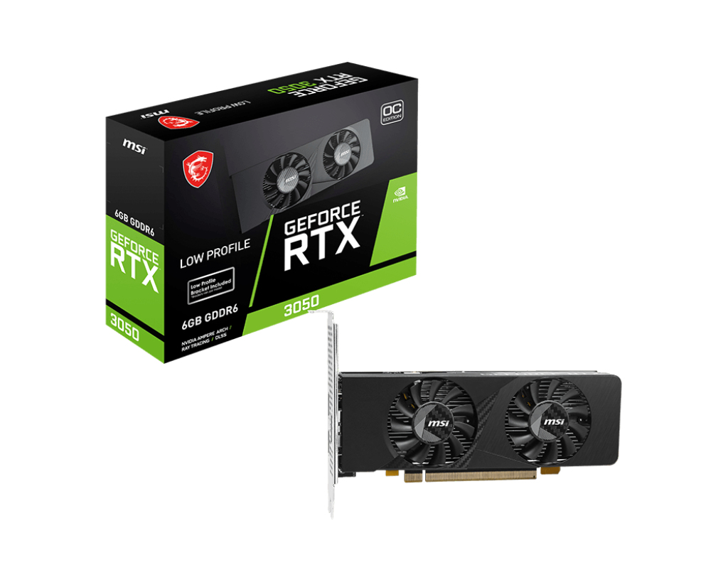 MSI GEFORCE RTX 3050 LP E 6G OC videokaart NVIDIA 6 GB GDDR6 - Afbeelding 2