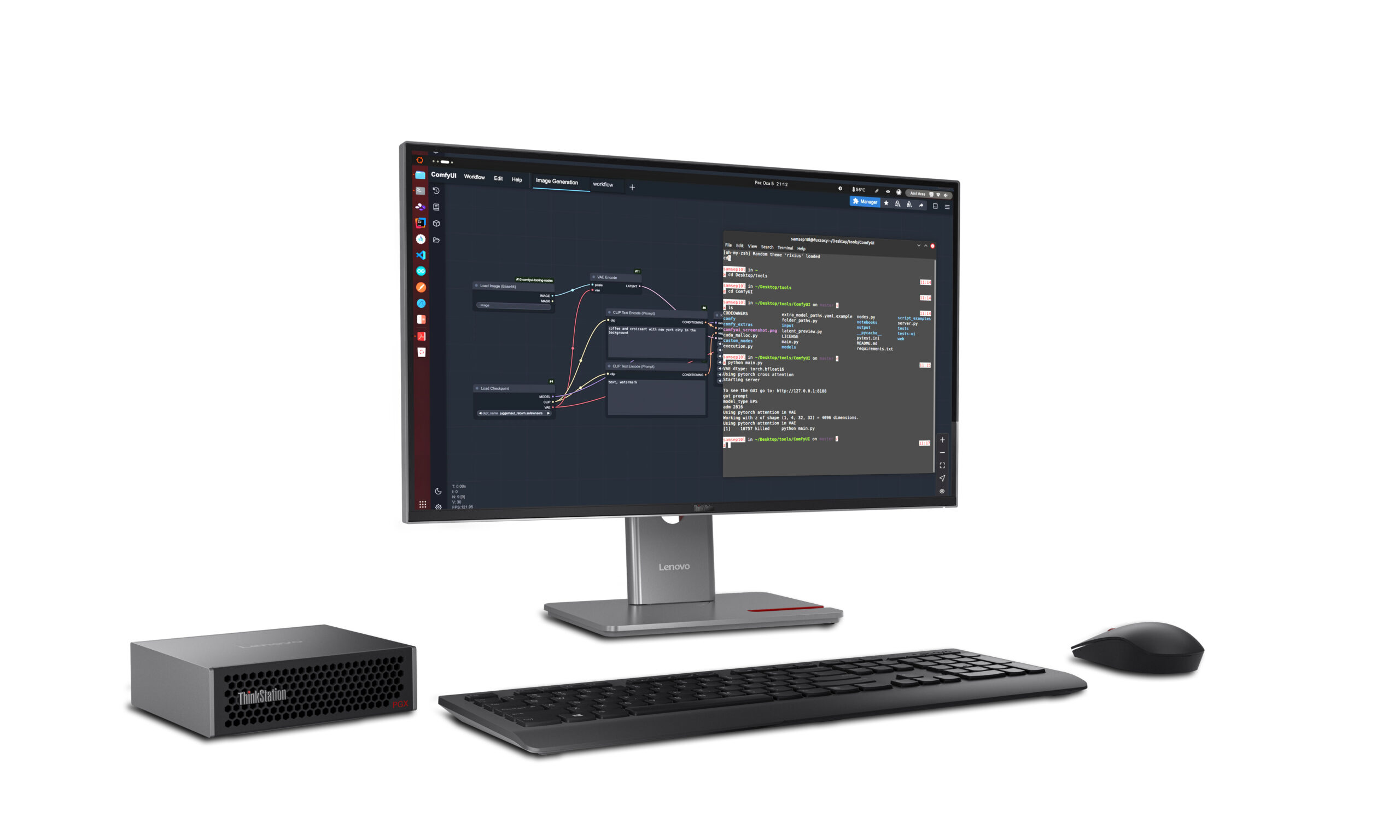 Lenovo ThinkStation PGX GB10 128 GB LPDDR5x-SDRAM 1 TB SSD DGX OS Mini Tower Mini PC Zwart - Afbeelding 11