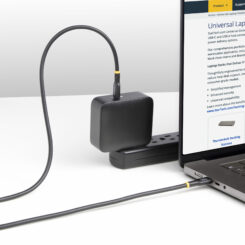 StarTech.com 4m USB-C Laadkabel, Charge & Sync, 240W (5A) PD EPR, USB 2.0, Laptop Type C Laadkabel, USB-IF Gecertificeerd, TPE Mantel - Zwarte USB-C Oplaadkabel - Afbeelding 7