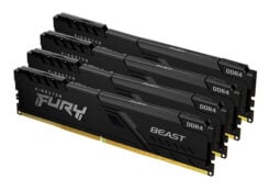Kingston Technology FURY Beast 64GB 3200MT/s DDR4 CL16 DIMM (Kit van 4) Black